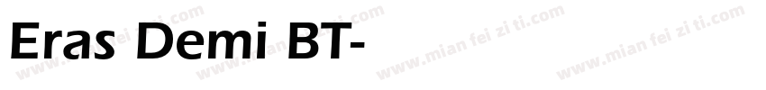 Eras Demi BT字体转换